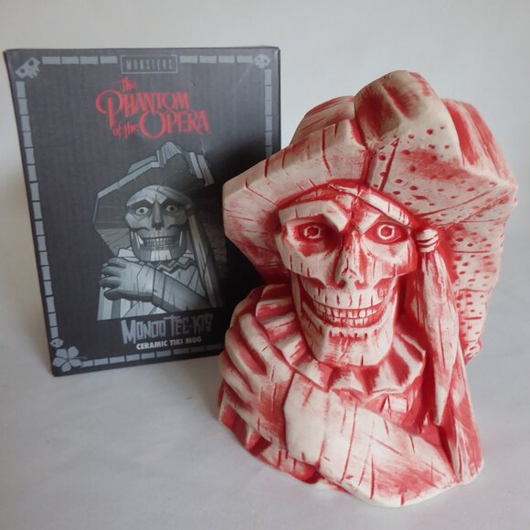 NEW PHANTOM OF THE OPERA 1st MONDO TEE-KIS UNIVERSAL STUDIOS MONSTER TIKI MUG - Picture 1 of 11
